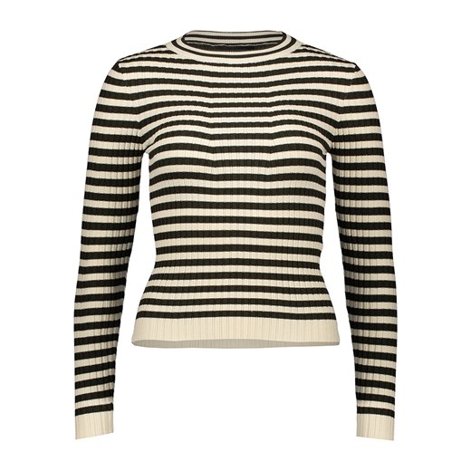 Pieces Sweter &quot;Crista&quot; w kolorze kremowo-czarnym ze sklepu Limango Polska w kategorii Swetry damskie - zdjęcie 177626719