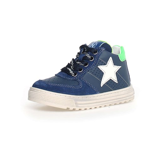 Naturino Skórzane sneakersy &quot;Hess&quot; w kolorze niebieskim ze sklepu Limango Polska w kategorii Buty sportowe dziecięce - zdjęcie 177628077