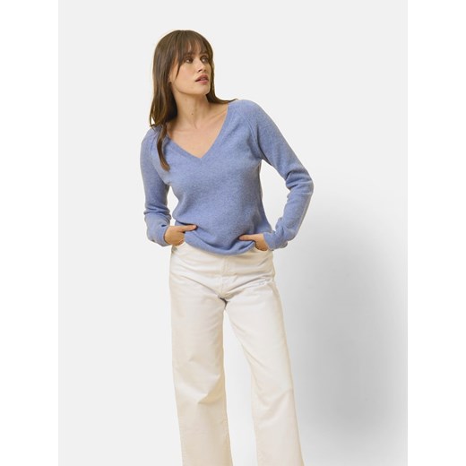 Just Cashmere Kaszmirowy sweter &quot;Phoebe&quot; w kolorze błękitnym ze sklepu Limango Polska w kategorii Swetry damskie - zdjęcie 177628376
