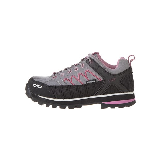 CMP Skórzane buty trekkingowe &quot;Moon Low&quot; w kolorze szaro-jasnoróżowym ze sklepu Limango Polska w kategorii Buty trekkingowe damskie - zdjęcie 177628468