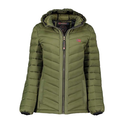 Geographical Norway Kurtka pikowana &quot;Carliti&quot; w kolorze khaki ze sklepu Limango Polska w kategorii Kurtki damskie - zdjęcie 177628845