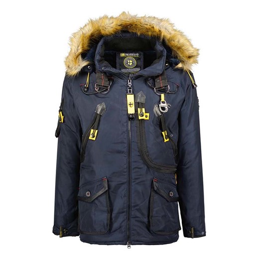 Geographical Norway Parka &quot;Agaros&quot; w kolorze granatowym ze sklepu Limango Polska w kategorii Parki męskie - zdjęcie 177628868