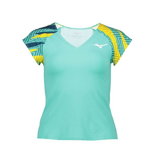 Mizuno Koszulka sportowa w kolorze turkusowym ze sklepu Limango Polska w kategorii Bluzki damskie - zdjęcie 177629646