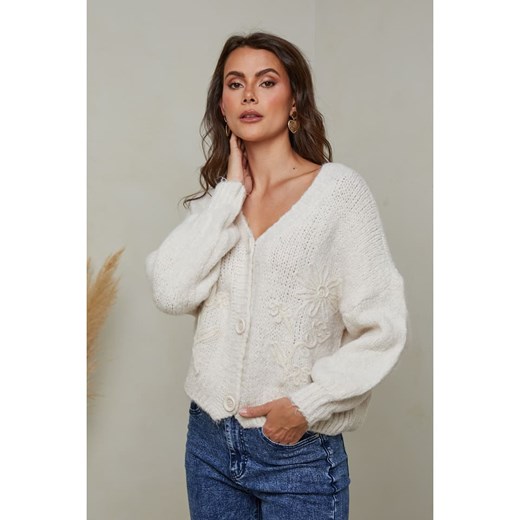 Joséfine Kardigan "Lenti" w kolorze kremowym Joséfine L wyprzedaż Limango Polska