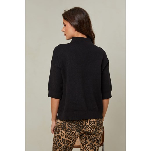 So Cachemire Sweter "Mahouca" w kolorze czarnym So Cachemire L Limango Polska okazyjna cena