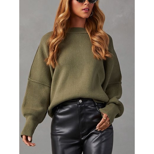 LA Angels Sweter w kolorze oliwkowym ze sklepu Limango Polska w kategorii Swetry damskie - zdjęcie 177631516