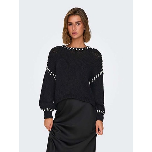 ONLY Sweter w kolorze czarnym ze sklepu Limango Polska w kategorii Swetry damskie - zdjęcie 177632456
