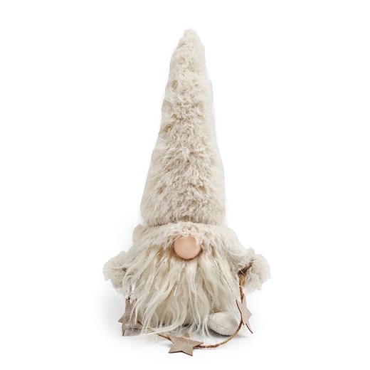 SiL Interiors Figurka dekoracyjna &quot;Sitting Santa&quot; w kolorze kremowym - 17 x 33 x 12 cm ze sklepu Limango Polska w kategorii Dekoracje - zdjęcie 177632575