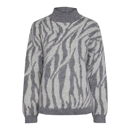 Pieces Sweter w kolorze szarym ze sklepu Limango Polska w kategorii Swetry damskie - zdjęcie 177632728