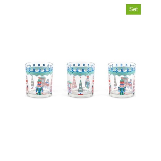 Trendy Kitchen by EXCÉLSA Szklanki (3 szt.) &quot;Xmas Sweet Pastels&quot; ze wzorem - 250 ml ze sklepu Limango Polska w kategorii Naczynia - zdjęcie 177632767