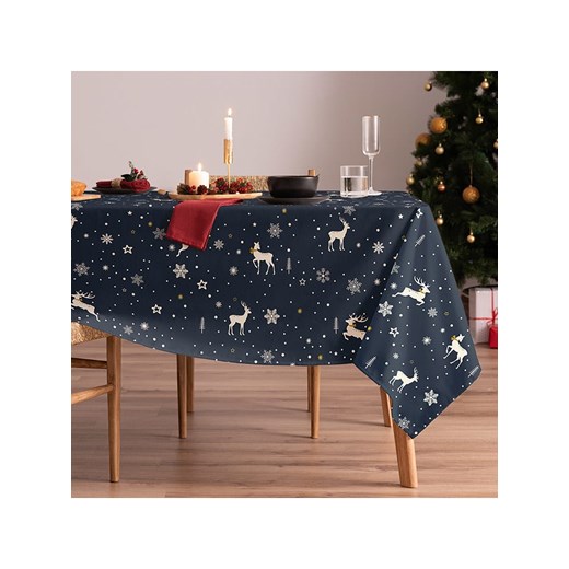 Mint Rugs Obrus "Christmas Ember" w kolorze granatowym ze sklepu Limango Polska w kategorii Obrusy i bieżniki - zdjęcie 177633267