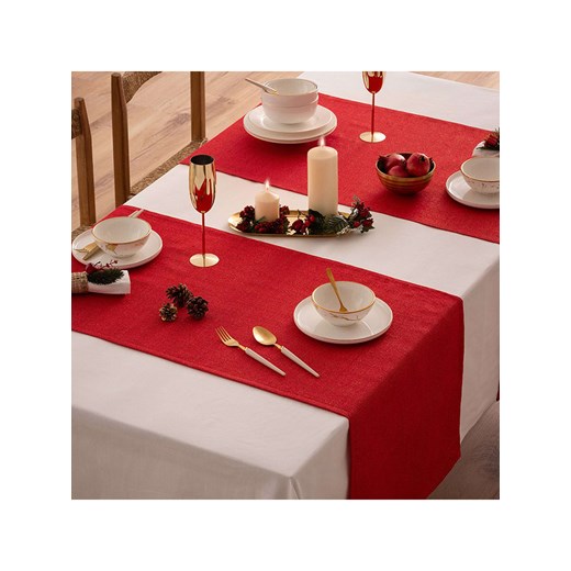Mint Rugs Bieżnik &quot;Christmas Evolet&quot; w kolorze czerwonym ze sklepu Limango Polska w kategorii Obrusy i bieżniki - zdjęcie 177633308