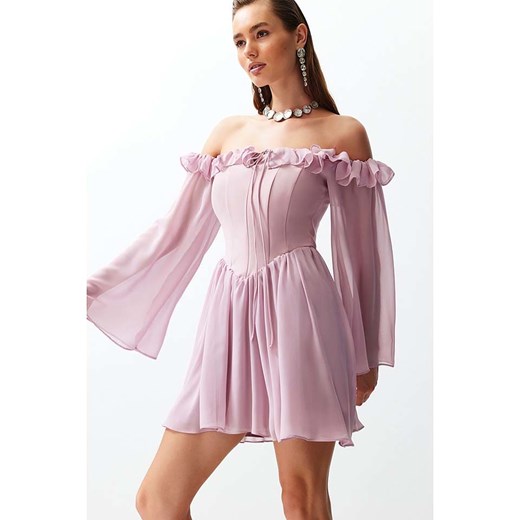 trendyol Sukienka w kolorze jasnoróżowym Trendyol 38 Limango Polska promocja