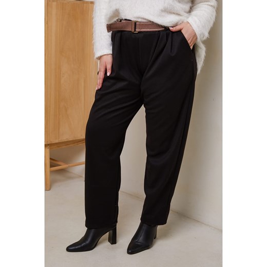Curvy Lady Spodnie chino w kolorze czarnym ze sklepu Limango Polska w kategorii Spodnie damskie - zdjęcie 177634207