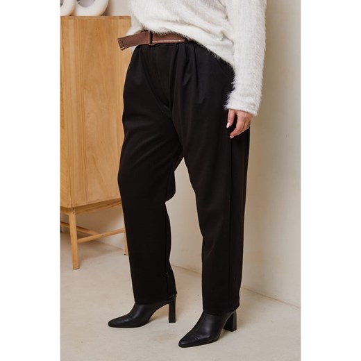 Curvy Lady Spodnie chino w kolorze czarnym Curvy Lady 44/46 wyprzedaż Limango Polska