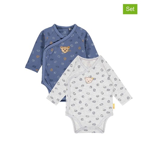 Steiff Body (2 szt.) w kolorze błękitnym i niebieskim ze sklepu Limango Polska w kategorii Body niemowlęce - zdjęcie 177634459