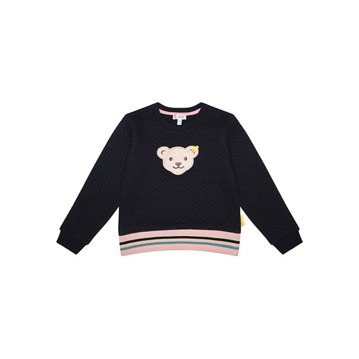 Steiff Bluza w kolorze czarno-jasnoróżowym ze sklepu Limango Polska w kategorii Bluzy dziewczęce - zdjęcie 177634536