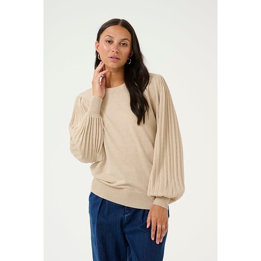 Kaffe Sweter w kolorze beżowym Kaffe L Limango Polska okazja