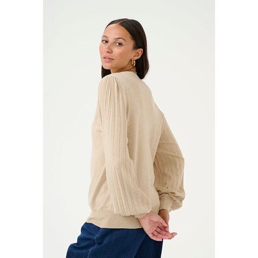 Kaffe Sweter w kolorze beżowym Kaffe L okazyjna cena Limango Polska