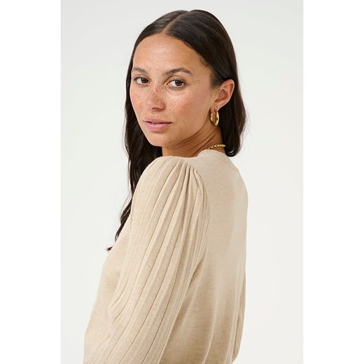 Kaffe Sweter w kolorze beżowym Kaffe L okazyjna cena Limango Polska