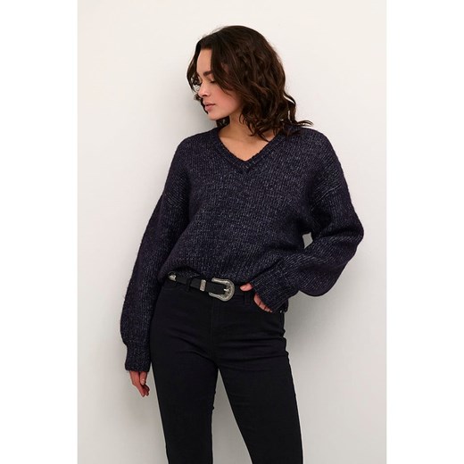 Kaffe Sweter w kolorze granatowym Kaffe L okazja Limango Polska