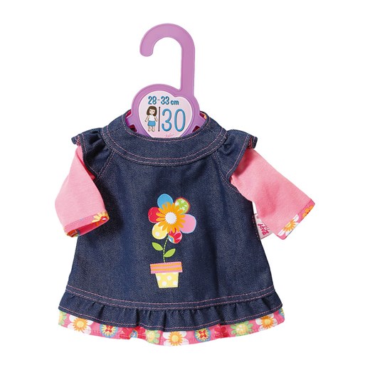 Dolly Moda Ubranko &quot;Dolly Jeans Dress&quot; w kolorze granatowym dla lalek Dolly Moda onesize wyprzedaż Limango Polska