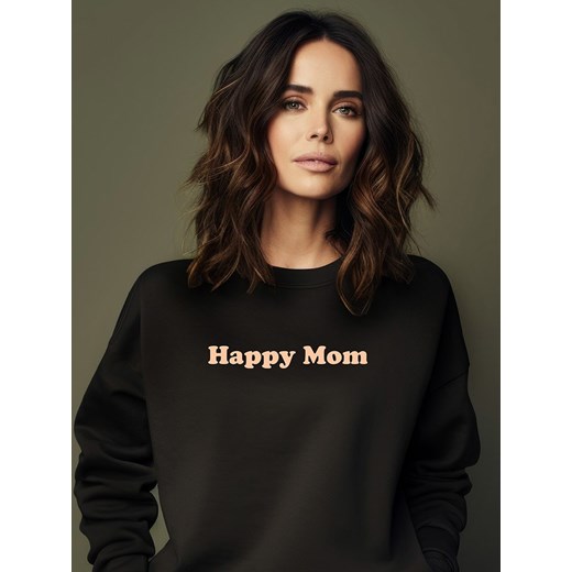 WOOOP Bluza &quot;Happy Mom&quot; w kolorze czarnym ze sklepu Limango Polska w kategorii Bluzy damskie - zdjęcie 177636267