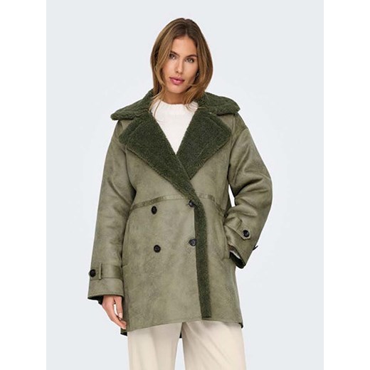 ONLY Płaszcz przejściowy w kolorze khaki XS promocja Limango Polska