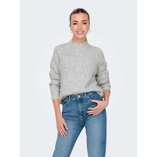 ONLY Sweter w kolorze szarym ze sklepu Limango Polska w kategorii Swetry damskie - zdjęcie 177636738