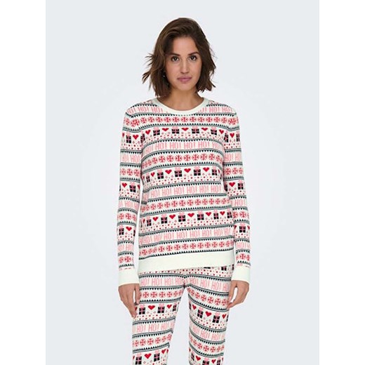 ONLY Sweter w kolorze biało-czerwono-czarnym ze sklepu Limango Polska w kategorii Swetry damskie - zdjęcie 177636806
