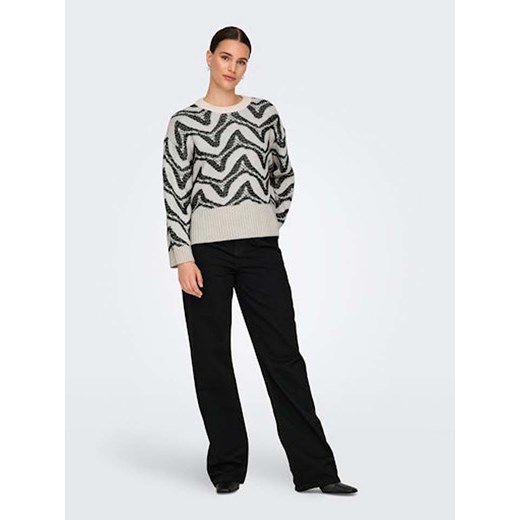ONLY Sweter w kolorze czarno-białym ze sklepu Limango Polska w kategorii Swetry damskie - zdjęcie 177636846