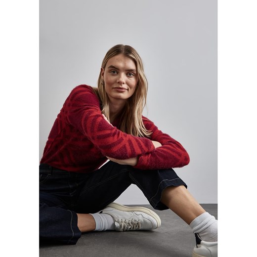 Street One Sweter w kolorze czerwonym ze sklepu Limango Polska w kategorii Swetry damskie - zdjęcie 177637078