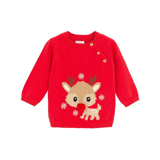 COOL CLUB Sweter w kolorze czerwonym ze sklepu Limango Polska w kategorii Bluzy i swetry - zdjęcie 177637318
