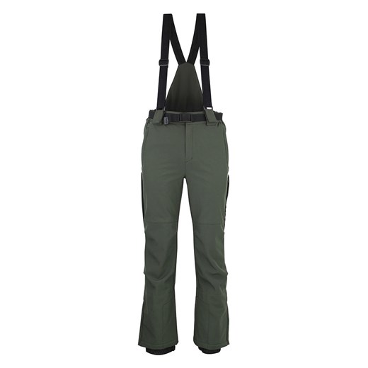 Peak Mountain Softshellowe spodnie narciarskie &quot;Candalo&quot; w kolorze khaki ze sklepu Limango Polska w kategorii Spodnie męskie - zdjęcie 177637407