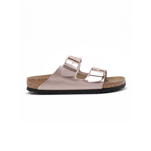 Birkenstock Skórzane klapki "Arizona" w kolorze miedzianym 37 okazyjna cena Limango Polska