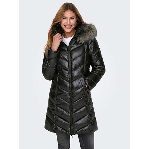 ONLY Płaszcz pikowany w kolorze czarnym XL okazyjna cena Limango Polska