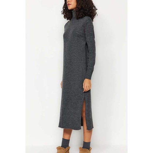 trendyol Sukienka w kolorze szarym Trendyol S okazyjna cena Limango Polska