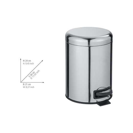 Wenko Kosz "Leman" w kolorze srebrnym - 5 l Wenko onesize promocyjna cena Limango Polska