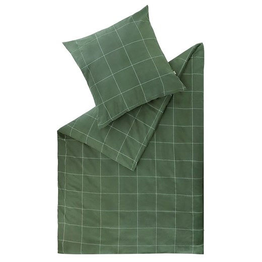 ESPRIT Komplet pościeli flanelowej "Check" w kolorze zielonym ze sklepu Limango Polska w kategorii Pościele - zdjęcie 177640839