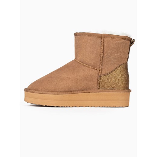 Gooce Skórzane botki zimowe &quot;Acacia&quot; w kolorze jasnobrązowym Gooce 40 wyprzedaż Limango Polska