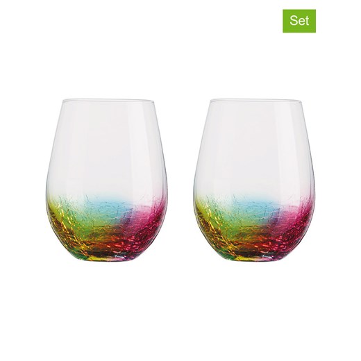 Artland Szklanki (2 szt.) &quot;Neon&quot; ze wzorem - 550 ml ze sklepu Limango Polska w kategorii Szklanki - zdjęcie 177642147