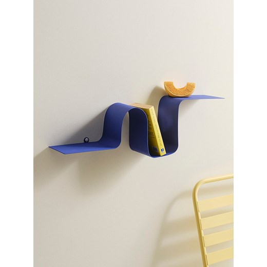 Jotex Regał ścienny &quot;Caterpillar&quot; w kolorze niebieskim - 63,5 x 18,5 x Jotex onesize Limango Polska okazyjna cena