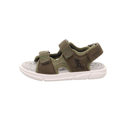 superfit Skórzane sandały w kolorze khaki ze sklepu Limango Polska w kategorii Sandały dziecięce - zdjęcie 177644006