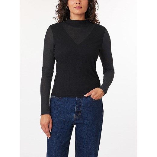 Scotch &amp; Soda Koszulka w kolorze czarnym ze sklepu Limango Polska w kategorii Bluzki damskie - zdjęcie 177644957
