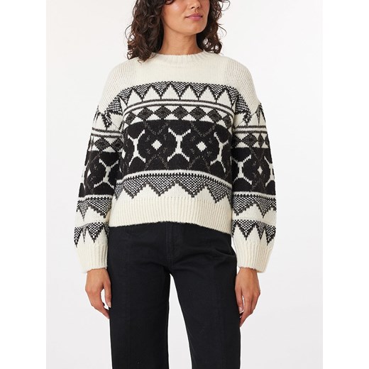 Scotch &amp; Soda Sweter w kolorze kremowo-czarnym ze sklepu Limango Polska w kategorii Swetry damskie - zdjęcie 177644975