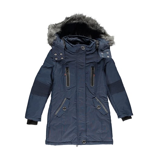 Geographical Norway Parka &quot;Coraly&quot; w kolorze granatowym ze sklepu Limango Polska w kategorii Płaszcze dziewczęce - zdjęcie 177645729