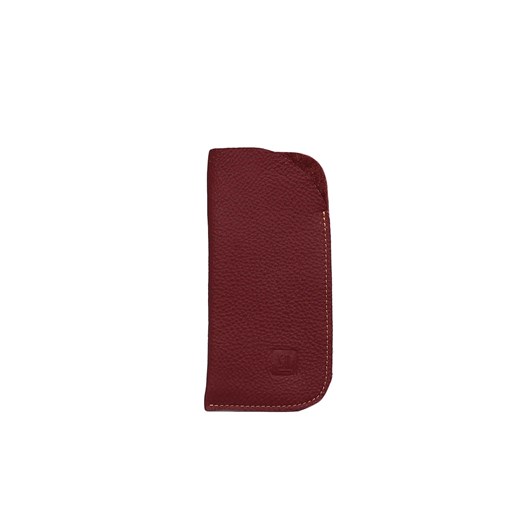 bordowe skórzane etui na okulary ze sklepu Słoń Torbalski w kategorii Etui - zdjęcie 177647016