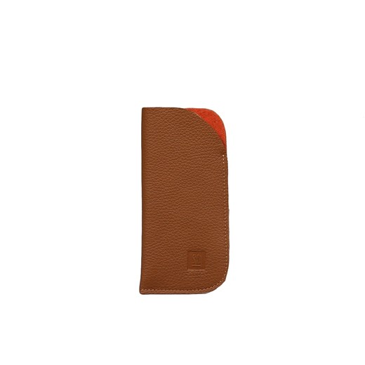 brązowe skórzane etui na okulary ze sklepu Słoń Torbalski w kategorii Etui - zdjęcie 177647019
