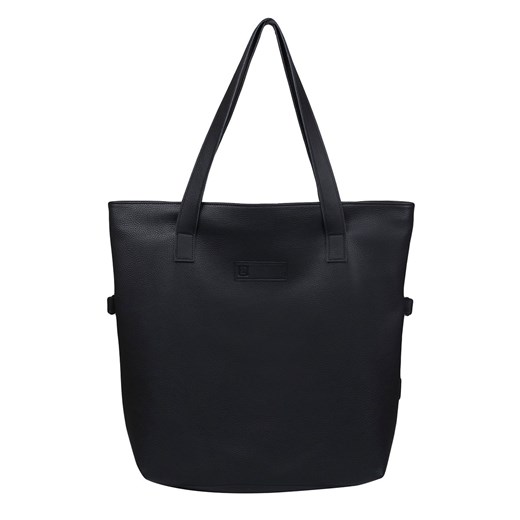 czarna torebka  damska skórzana shopperka zapinana na zamek Jessica ze sklepu Słoń Torbalski w kategorii Torby Shopper bag - zdjęcie 177649529