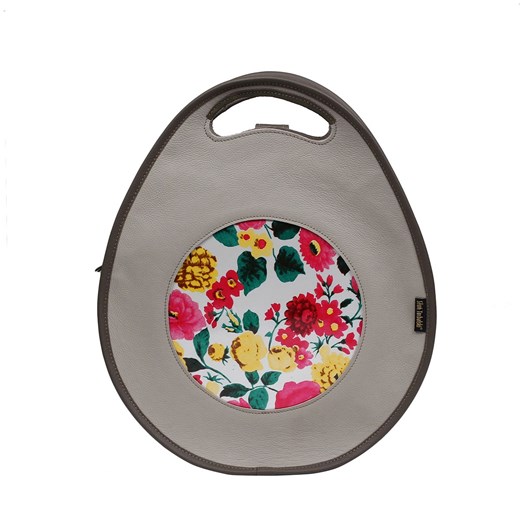 beżowa torebka damska skórzana z funkcją plecaka Poly ze sklepu Słoń Torbalski w kategorii Torby Shopper bag - zdjęcie 177649729